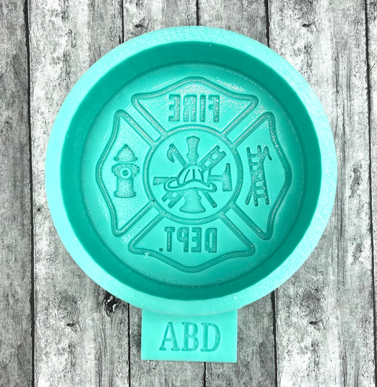 Fireman Emblem Round 3.5” Freshie Silicone Mold