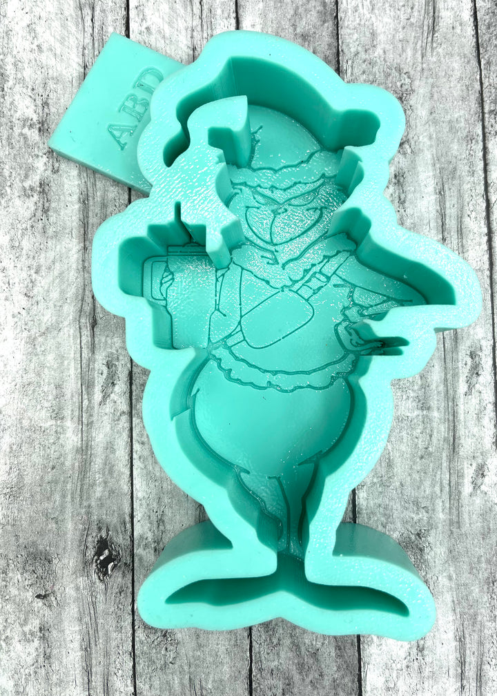 The Mean one Grinch holding Cup Freshie Silicone Mold
