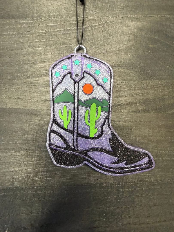 Boot with Desert Scene Freshie Silicone Mold