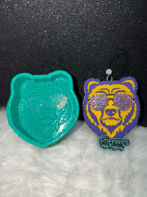 Bear with Glasses Freshie Silicone Mold