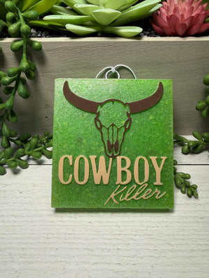 Cowboy Killer with Skull Freshie Silicone Mold
