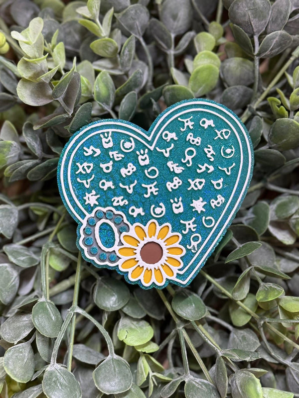 Branded Heart Freshie Silicone Mold