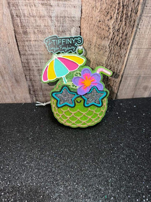 Pineapple Face Drink Freshie Silicone Mold