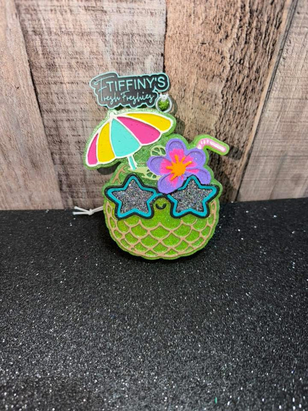 Pineapple Face Drink Freshie Silicone Mold