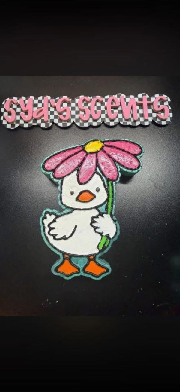 Duck Goose Flower Umbrella Freshie Silicone Mold