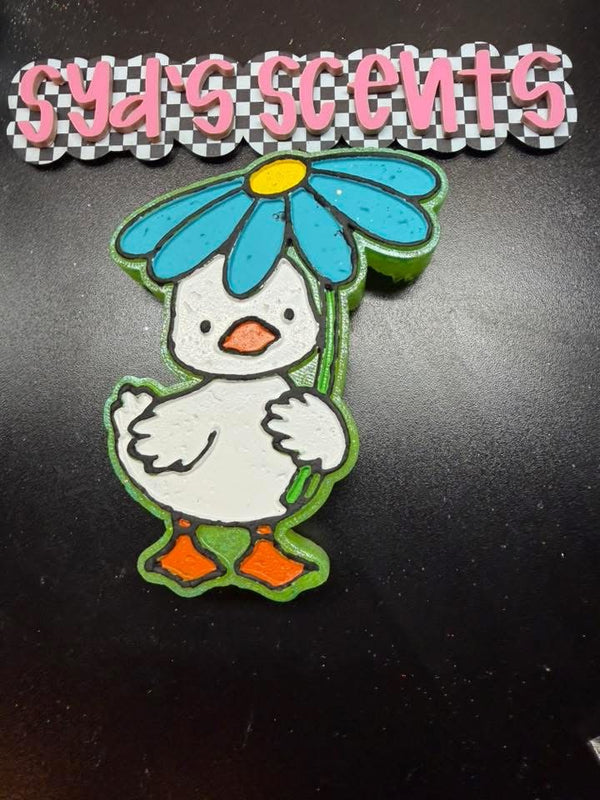 Duck Goose Flower Umbrella Freshie Silicone Mold