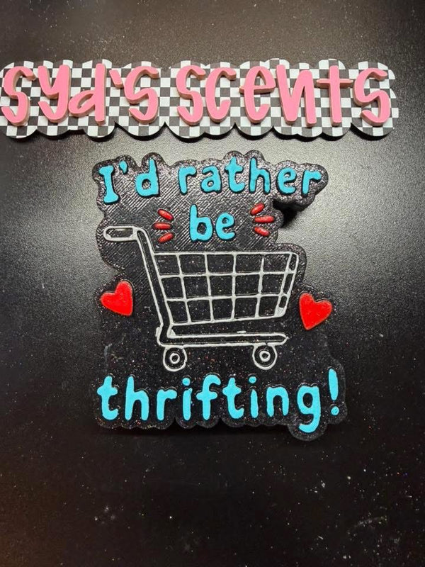 I’d Rather be Thrifting Silicone Freshie Mold