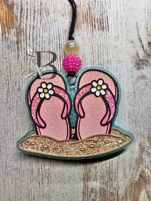 Flip Flops in Sand Freshie Silicone Mold