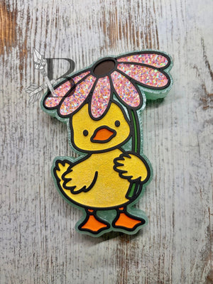 Duck Goose Flower Umbrella Freshie Silicone Mold