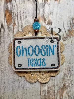 Choosin Texas License Plate Freshie Silicone Mold