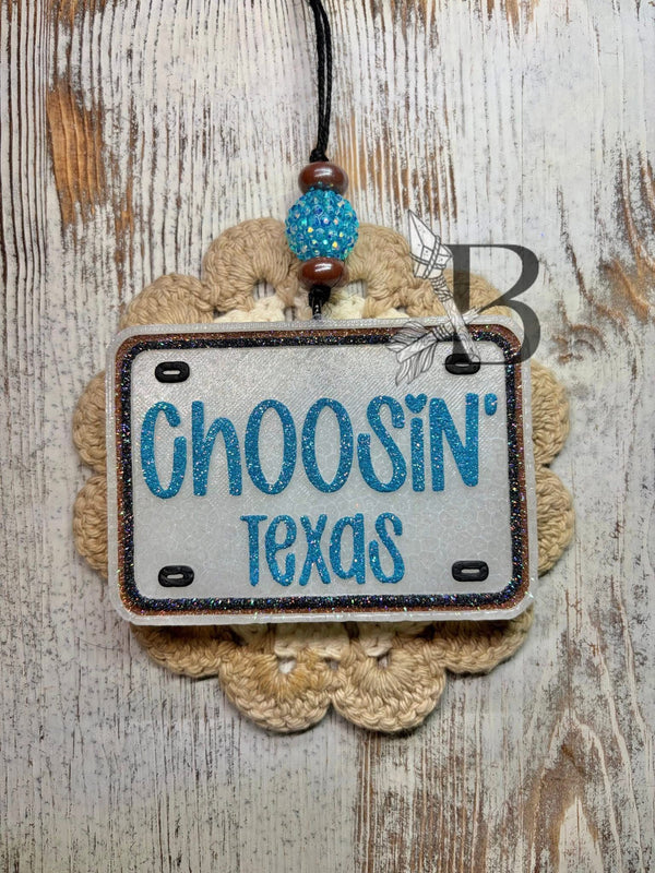 Choosin Texas License Plate Freshie Silicone Mold