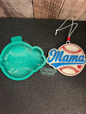MaMa Baseball Freshie Silicone Mold