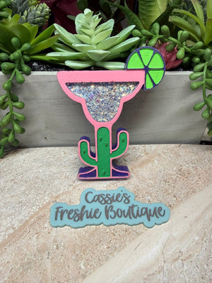 Margarita Glass SHAKER Center Freshie Silicone Mold