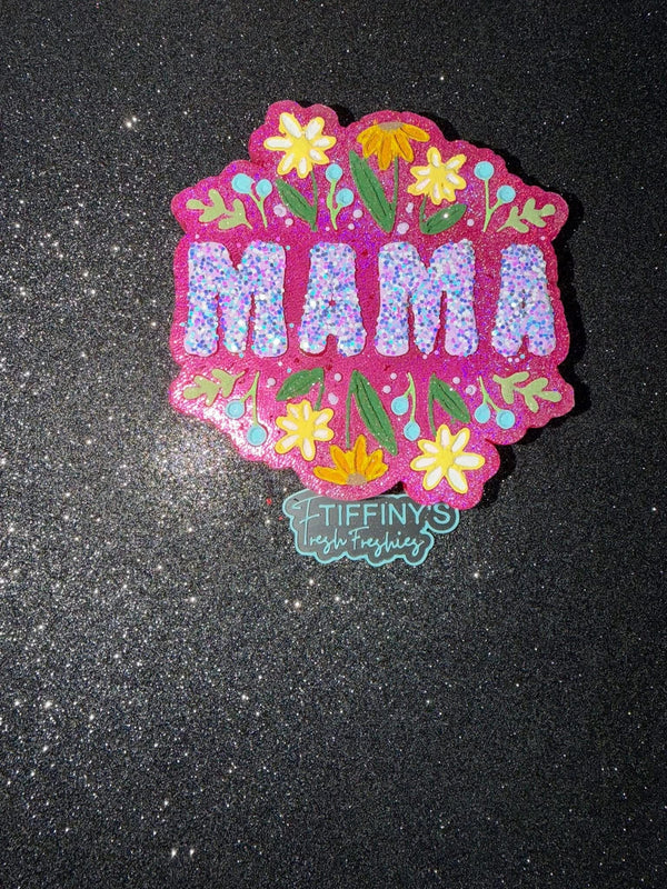 Mama with Flowers Center Silicone Mold