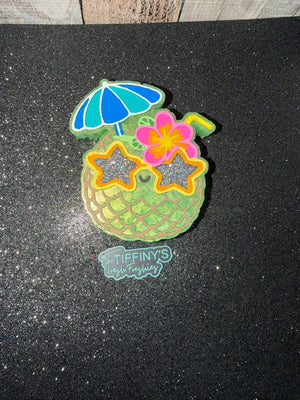 Pineapple Face Drink Freshie Silicone Mold