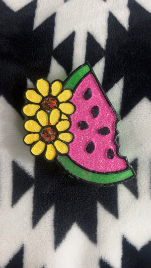 Watermelon Slice Flowers Freshie Silicone Mold