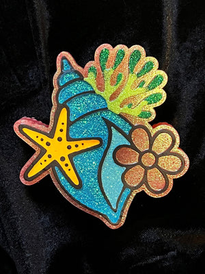 Seashell Coral Starfish Freshie Silicone Mold