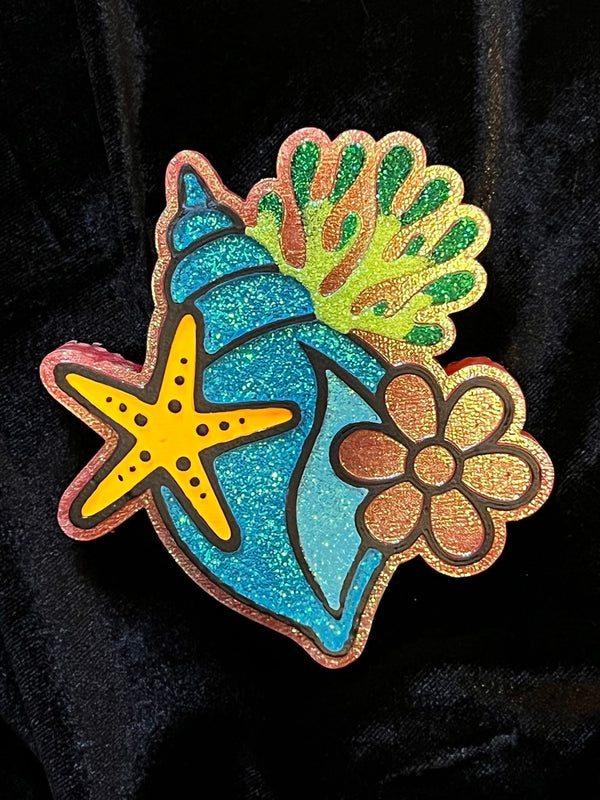 Seashell Coral Starfish Freshie Silicone Mold