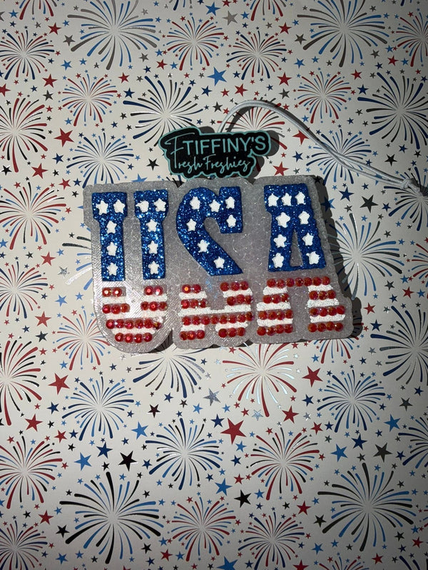 USA Stars & Stripes Freshie Silicone Mold