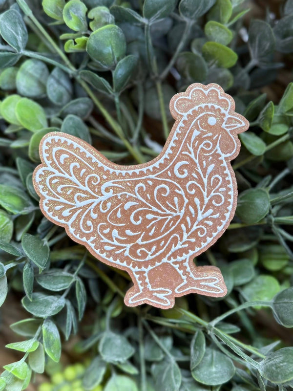 Leather Tooled Chicken Freshie Silicone Mold