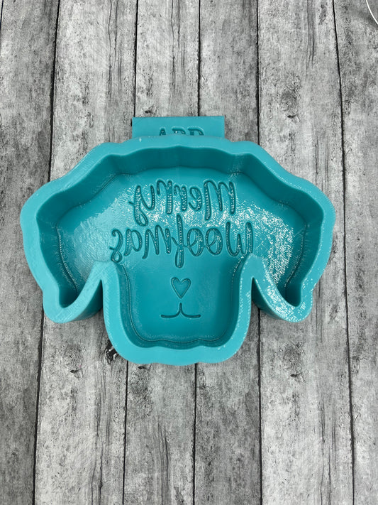 Merry Woofmas Dog Face Freshie Silicone Mold