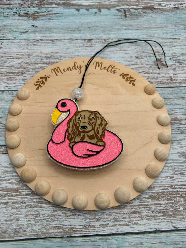 Dachshund Dog on a Float Silicone Mold