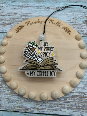 I Like My Books Spicy and Coffee Freshie Silicone Mold