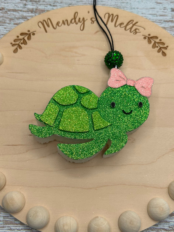 Sea Turtle with Bow Freshie Silicone Mold