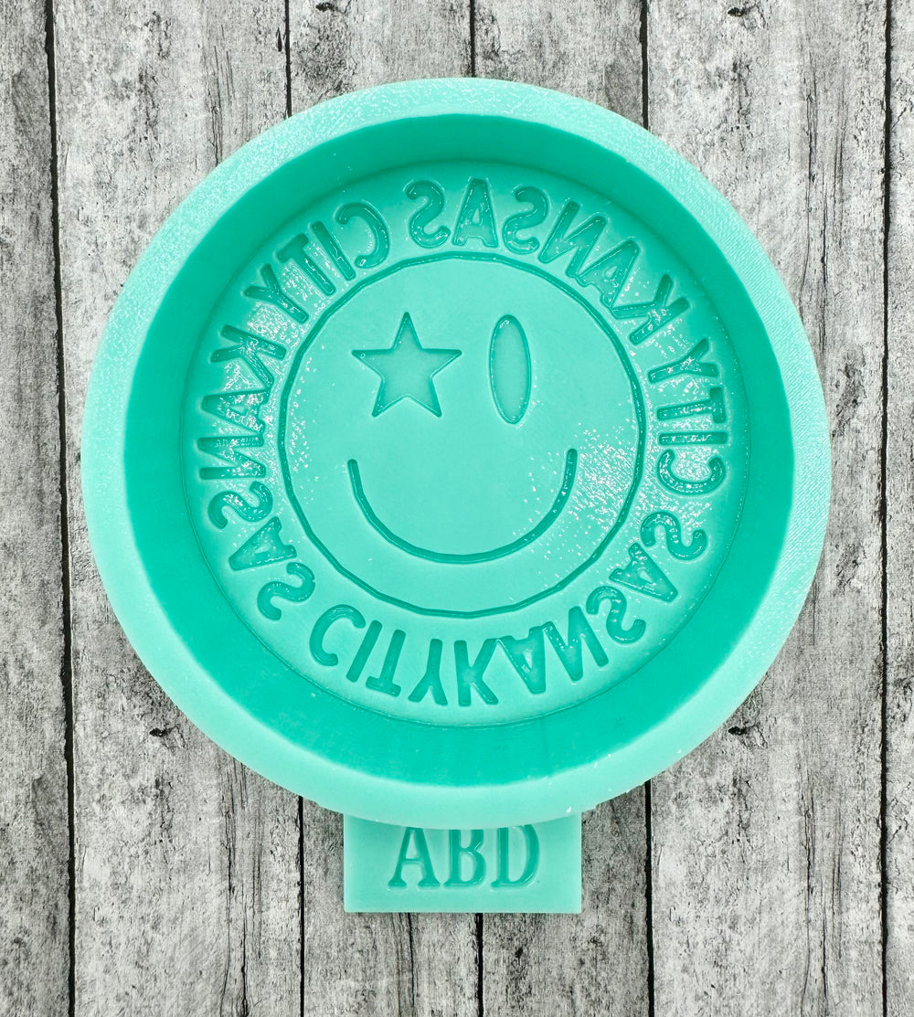 Kansas City Smiley KC Freshie Silicone Mold