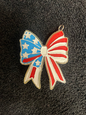 Patriotic Bow Freshie Silicone Mold