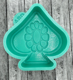 Ace of Spade Concho Center Freshie Silicone Mold