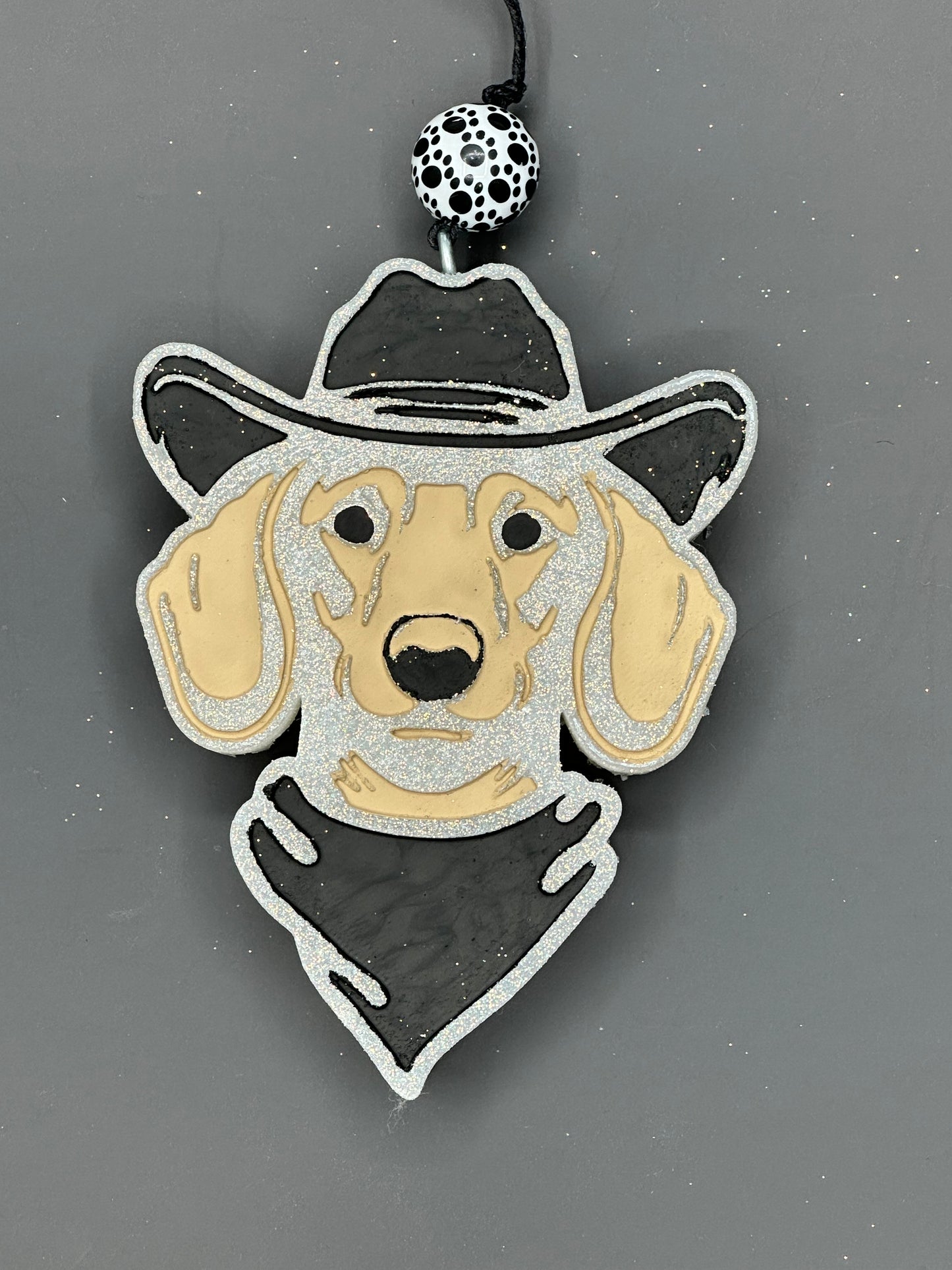 Dachshund Wiener Dog in a Cowboy hat Freshie Silicone Mold