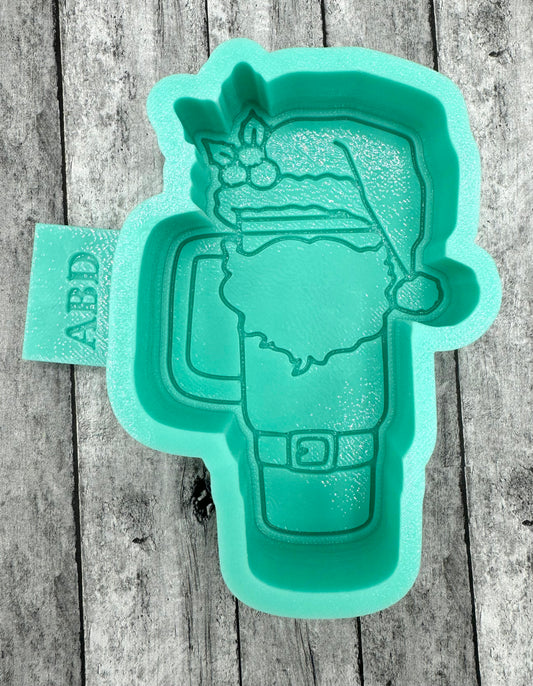 Santa Beverage Cup Freshie Silicone Mold