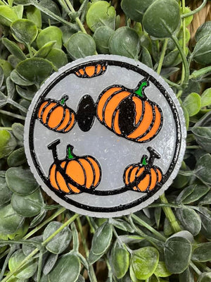 Pumpkin Face Smiley Freshie Mold