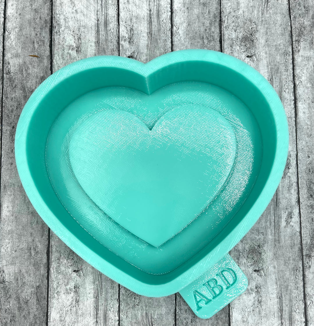 Shaker Heart Mold Freshie Silicone Mold