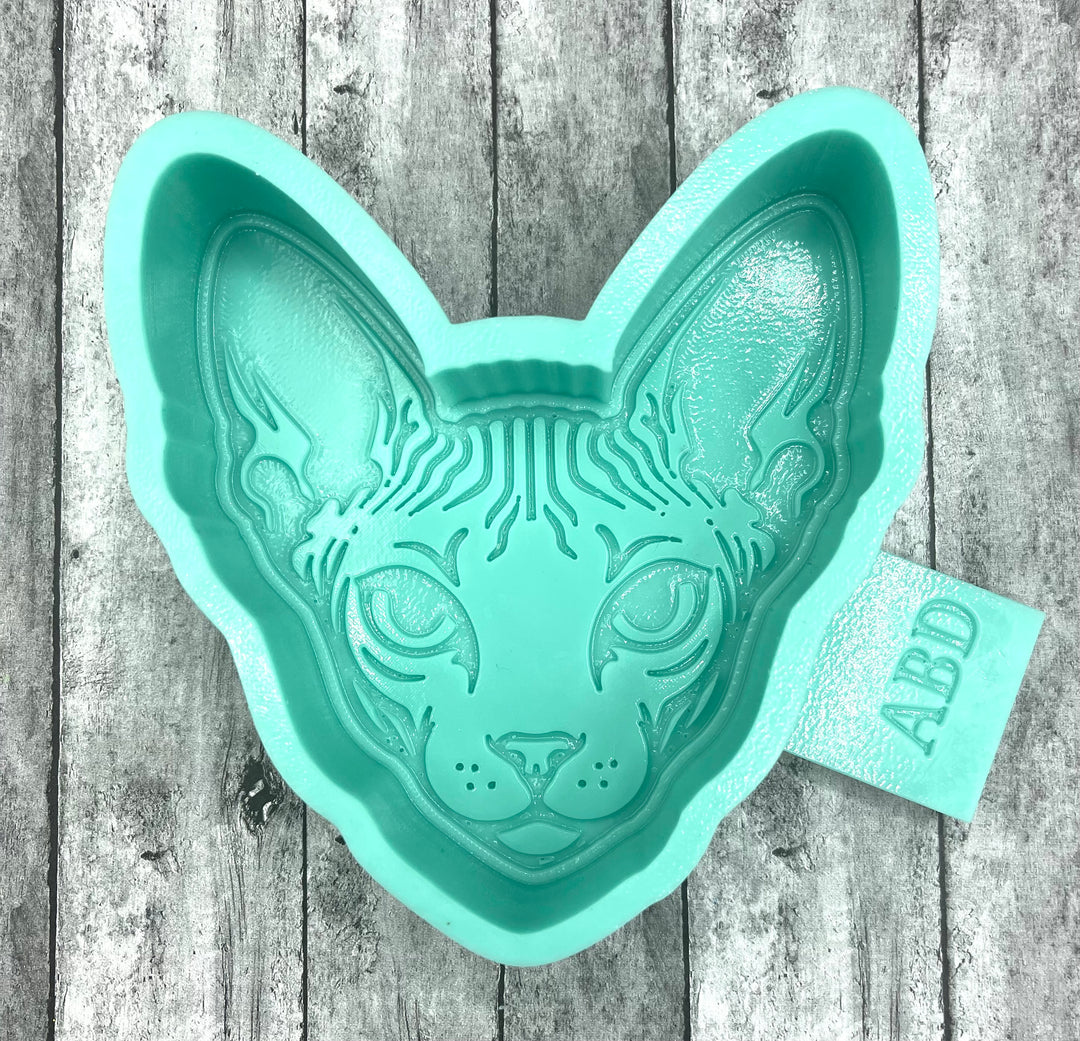 Hairless Cat Sphinx Freshie Silicone Mold