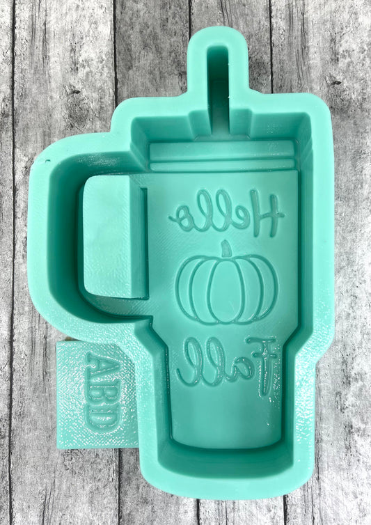 Hello Fall Beverage Cup Freshie Silicone Mold