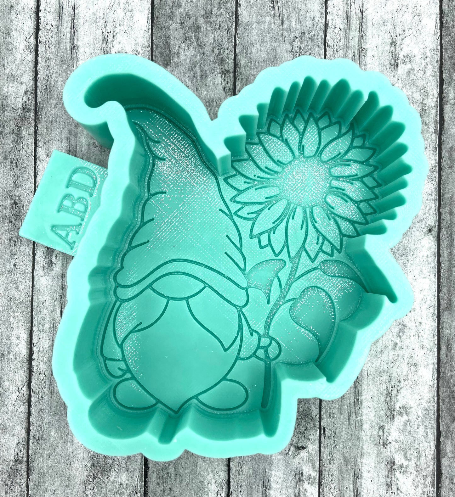 Gnome with Sunflower Freshie Silicone Mold