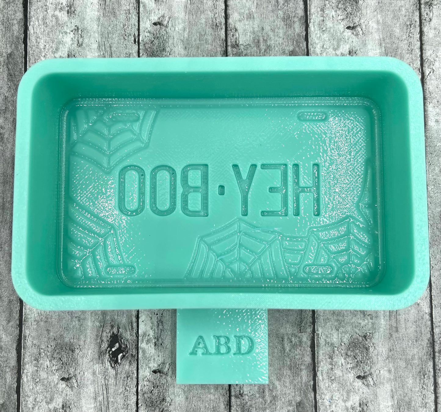 Hey Boo License Plate Silicone Mold