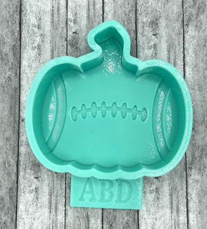 Pumpkin Football Freshie Silicone Mold