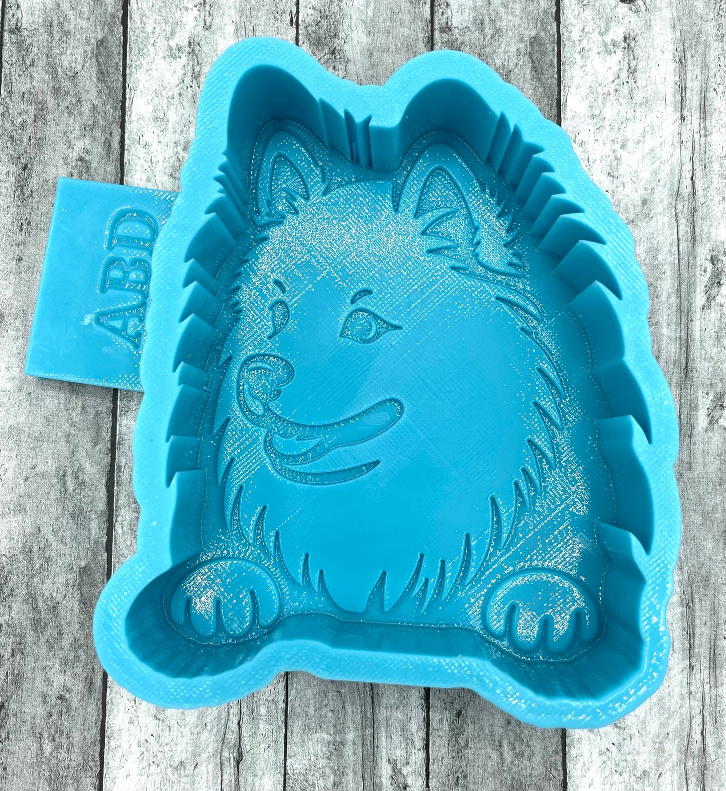 American Eskimo dog face Freshie Silicone Mold