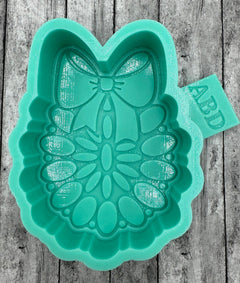 Concho with Bow Freshie Silicone Mold