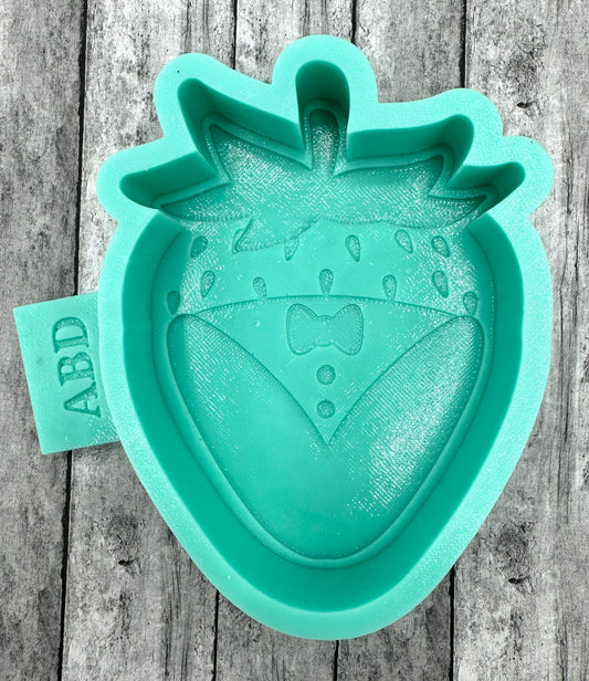 Tuxedo Strawberry Freshie Silicone Mold