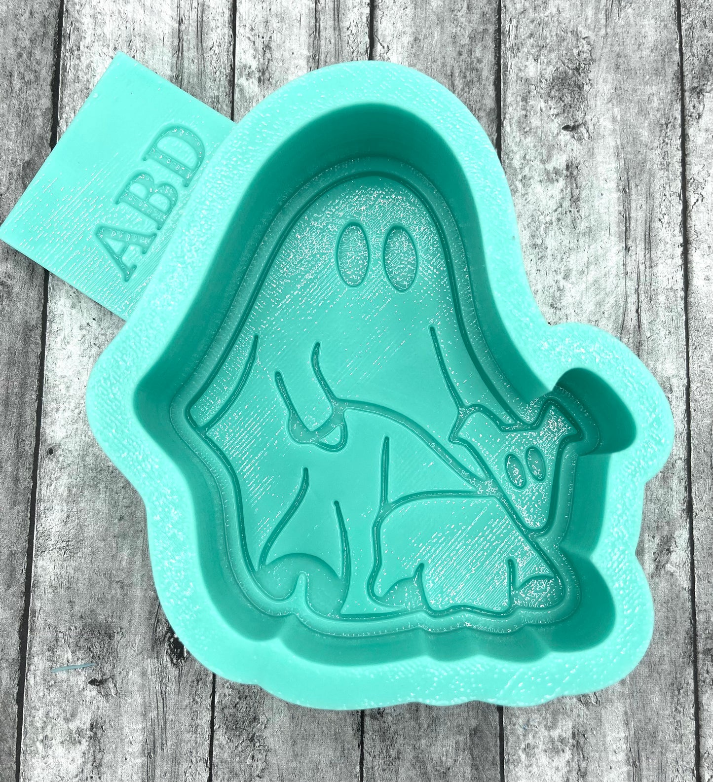 Ghost with His Dog Freshie Silicone Mold