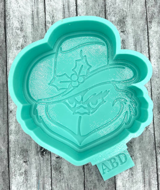 Grinch Cowboy Freshie Silicone Mold