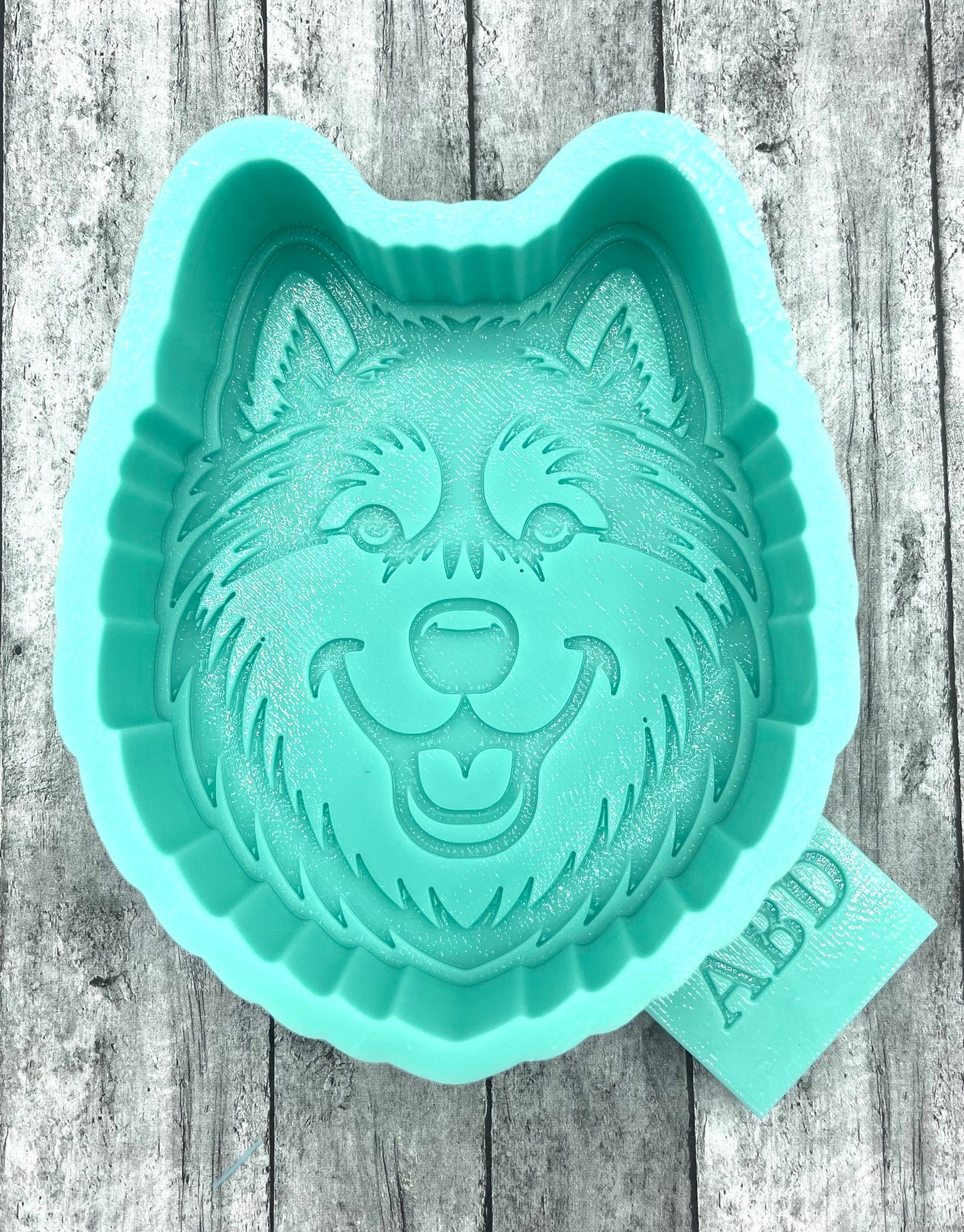 Malamute Face Front Freshie Silicone Mold