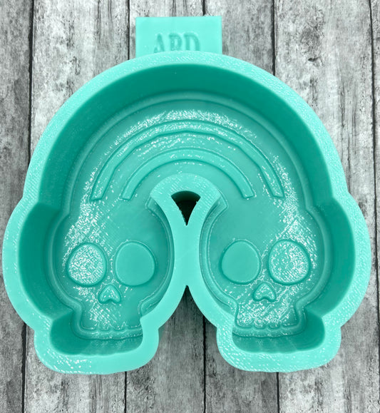 Skull Rainbow Freshie Silicone Mold