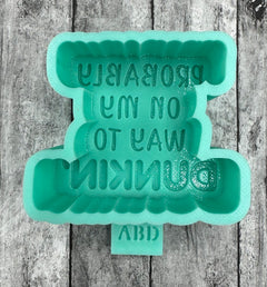 Mini Probably on my Way to Dunkin Silicone Mold