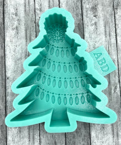 Western Christmas Tree with Concho Freshie Silicone Mold