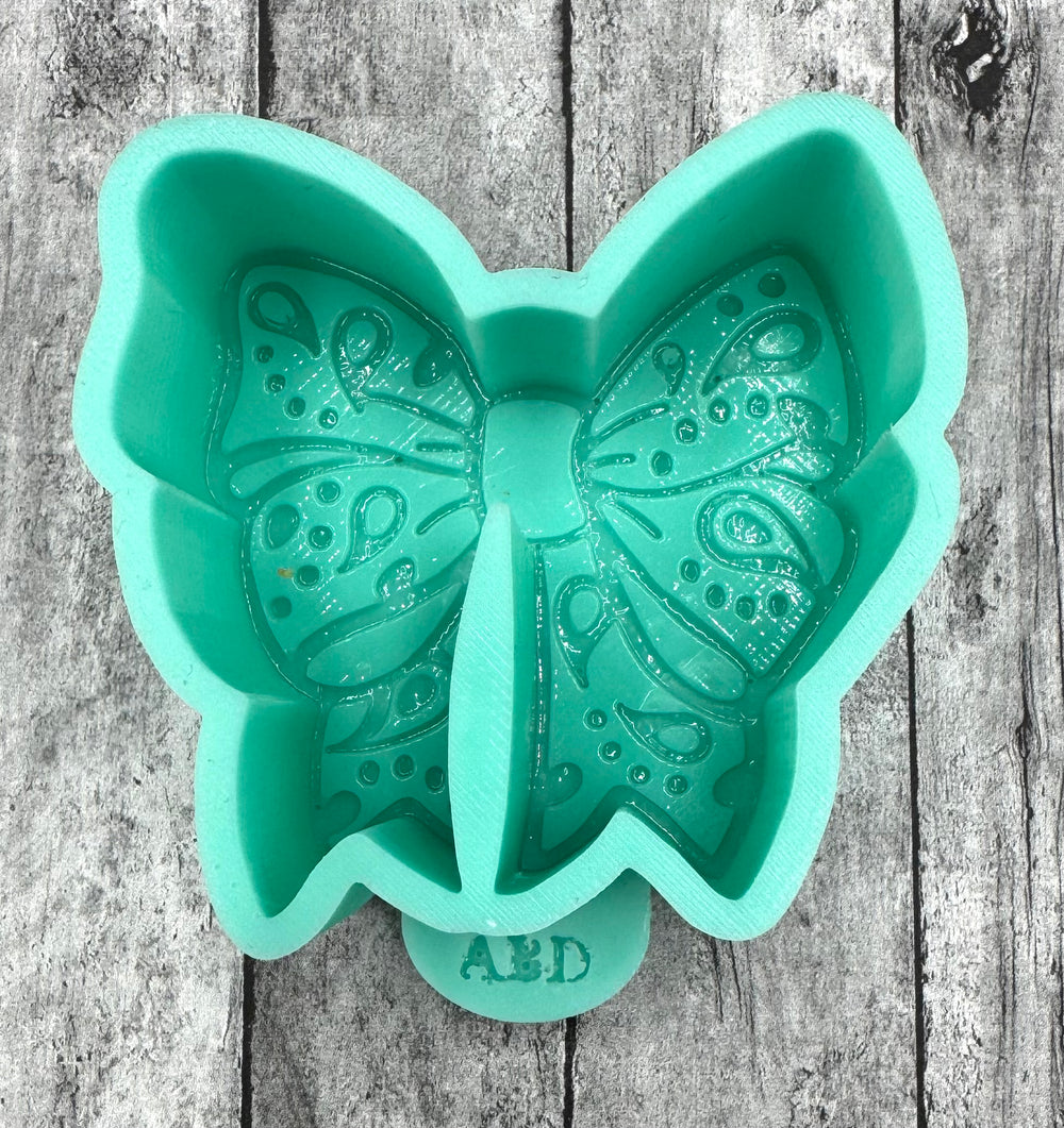 Mini Paisley Bow Silicone Mold